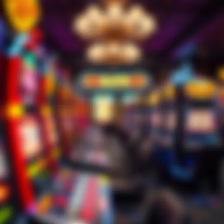 Colorful slots display