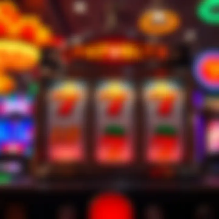 Visual representation of winning combinations on a Triple Lucky Slot Machine