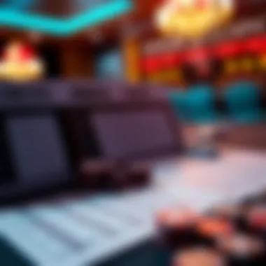 A close-up of betting slips and odds displayed