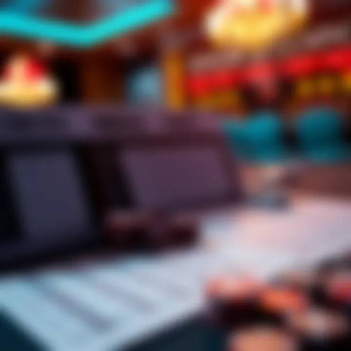 A close-up of betting slips and odds displayed