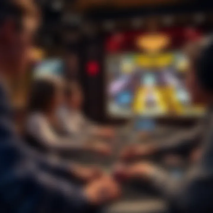 Players engaging in a virtual poker game session