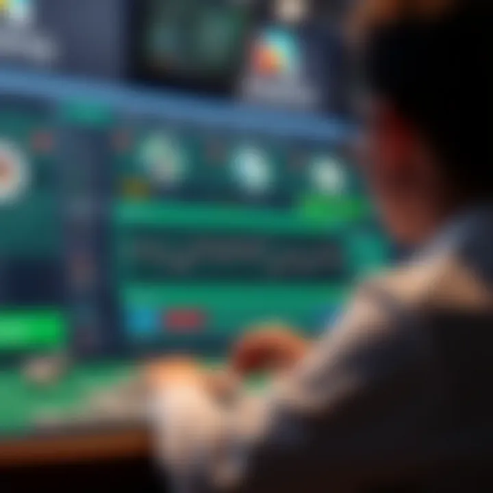 Digital Betting Platform Interface A conceptual image of a digital betting platform interface