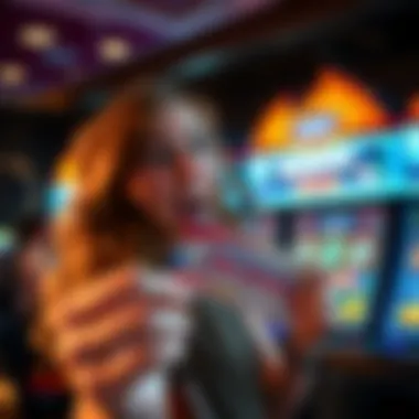 Excited Winner of Kentucky Jackpot A winner holding a Kentucky Jackpot Scratch-Off ticket with excitement.