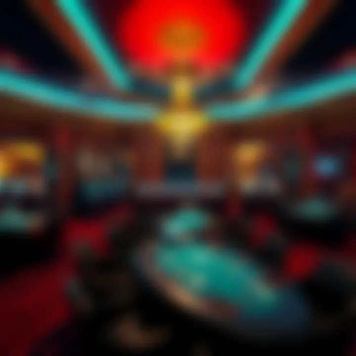 Interior of the Peppermill Poker Room