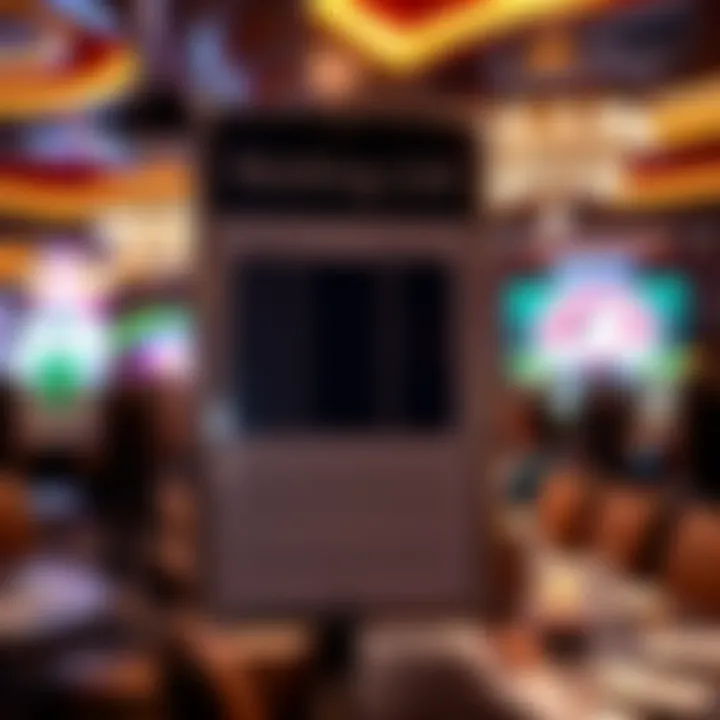 Signage indicating the waiting list