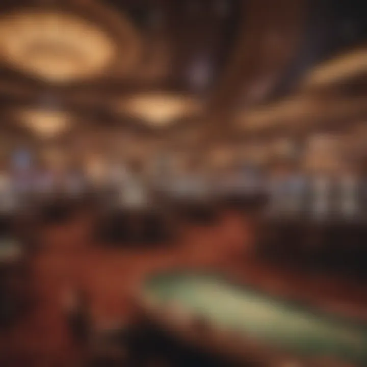 Interior of a bustling Las Vegas casino