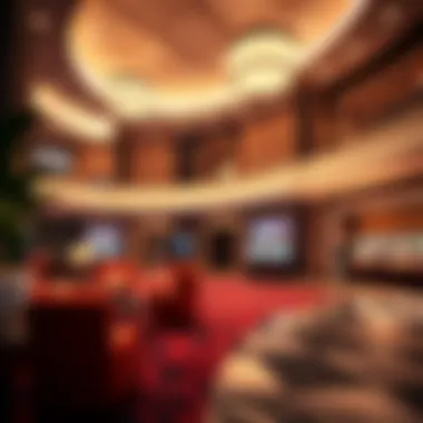 Welcoming Atmosphere Cozy and inviting lobby of a Las Vegas hotel