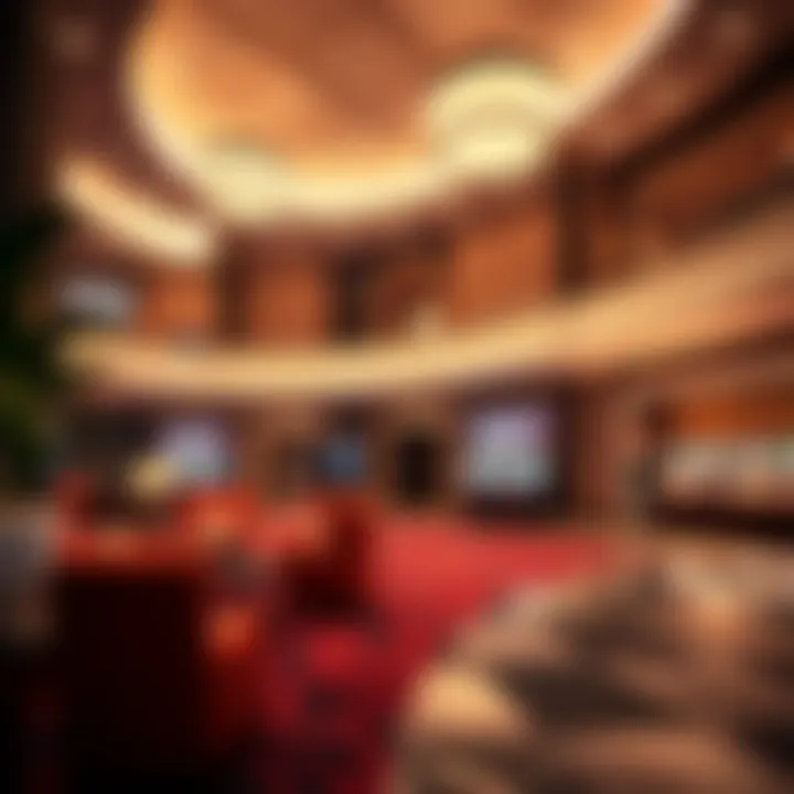 Welcoming Atmosphere Cozy and inviting lobby of a Las Vegas hotel