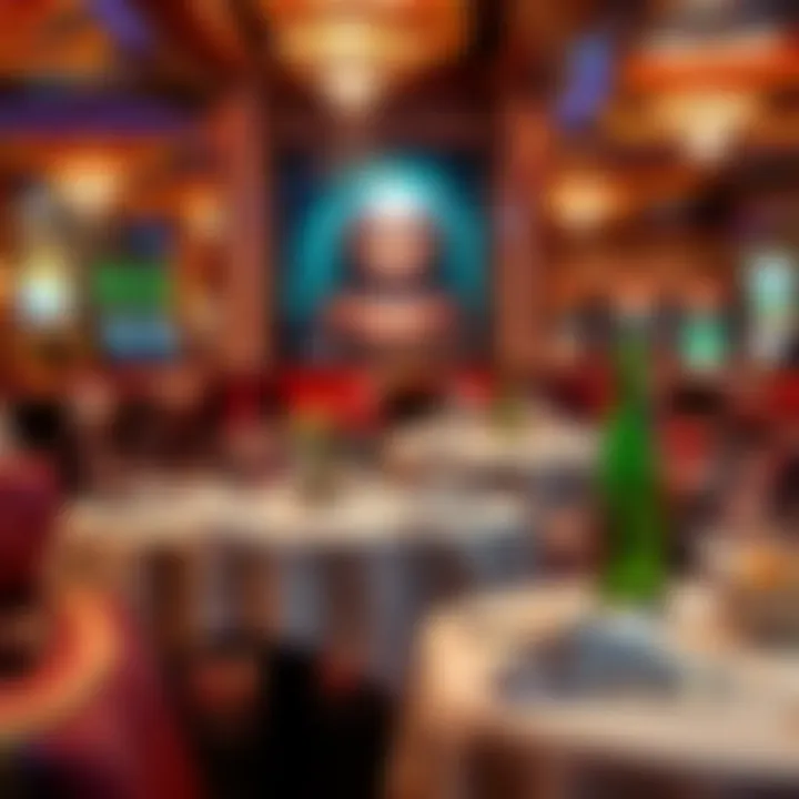 Elegant dining area featuring gourmet dishes and a warm ambiance