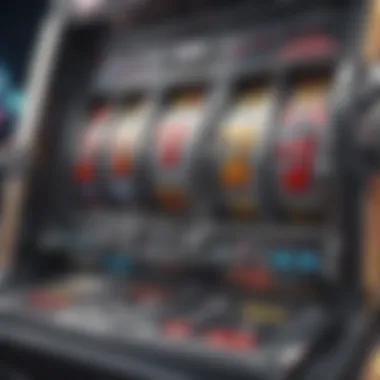 Close-up view of a modern slot machine featuring advanced technology