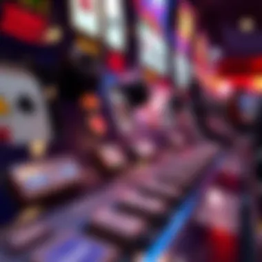 Close-up view of Winstar slot machine controls and buttons